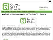 Tablet Screenshot of okanaganceiling.com